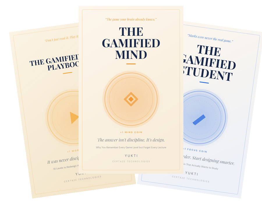 The Gamified Library — Books 1–3 covers